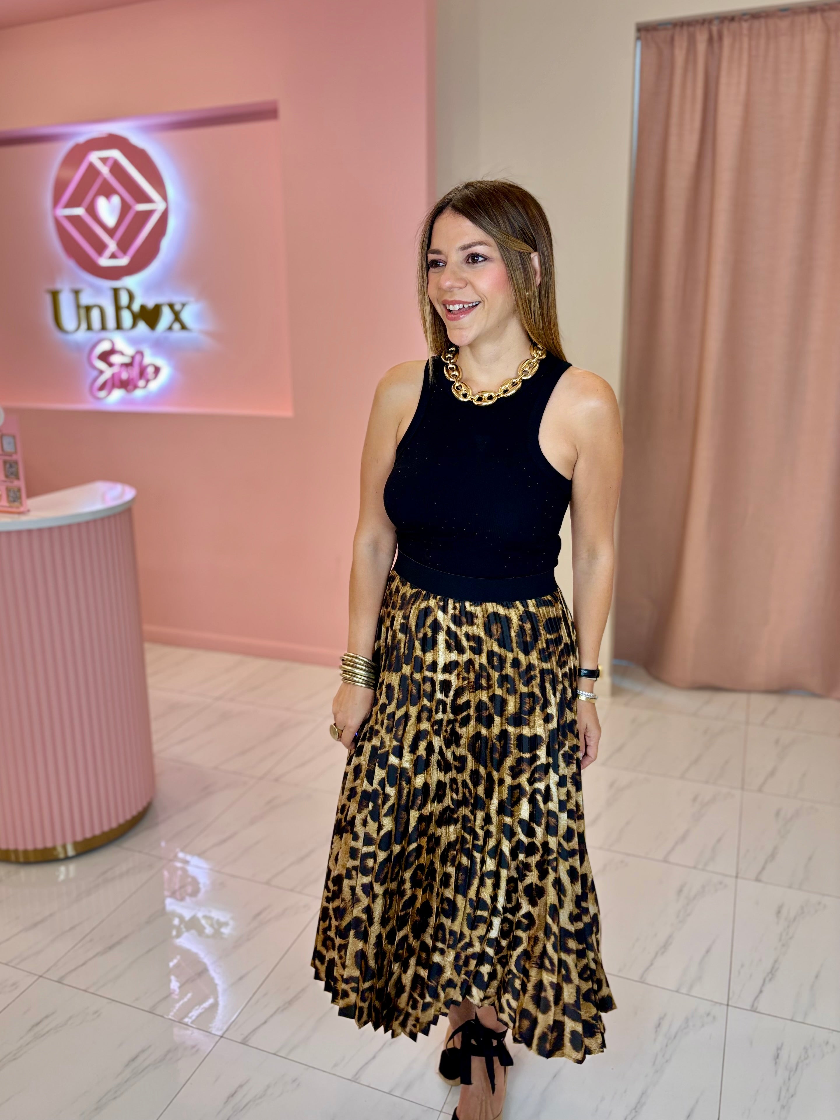 Rhinestones Dots Tank-B🖤