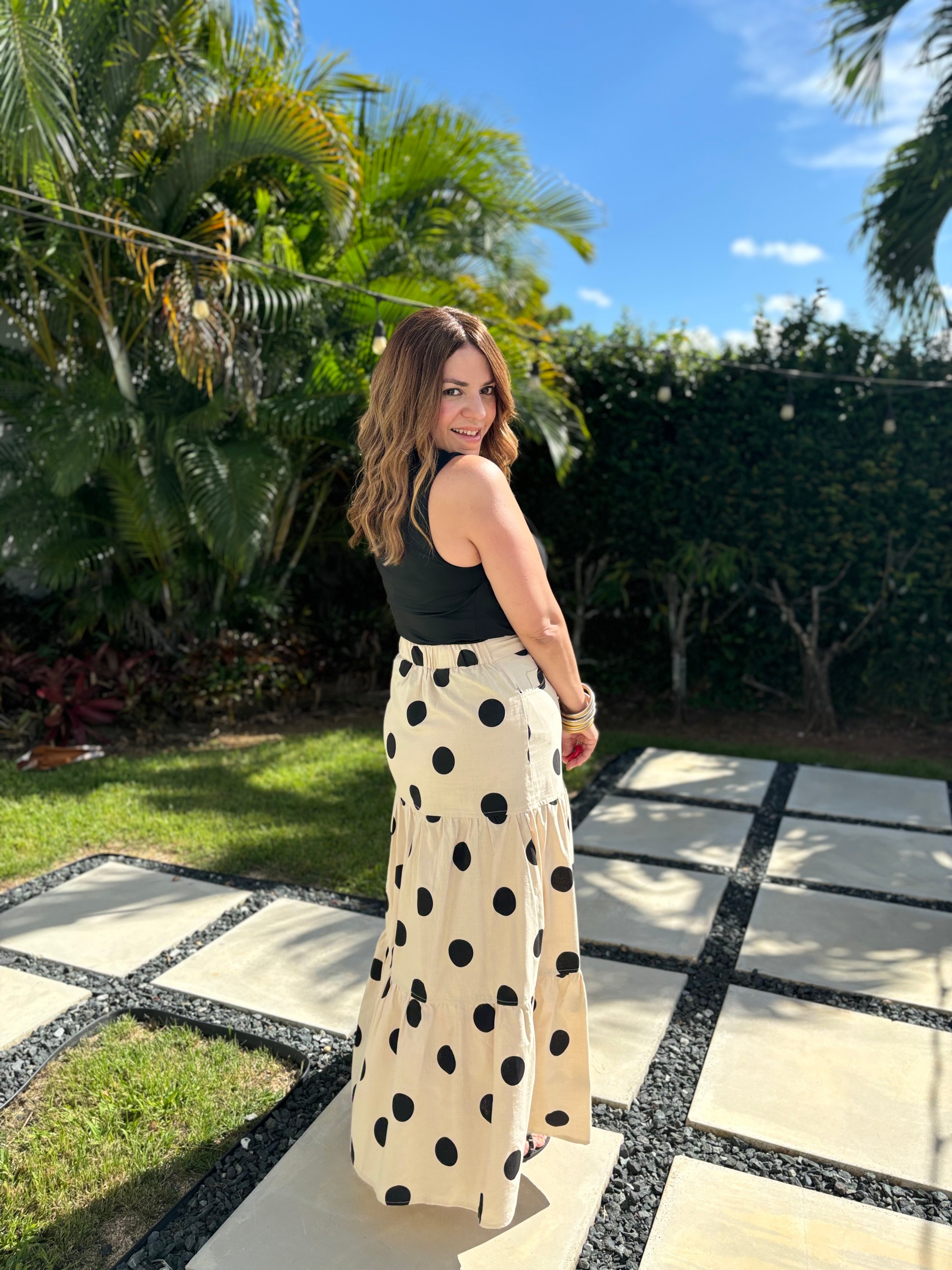 Jasmine Polka Dot Skirt