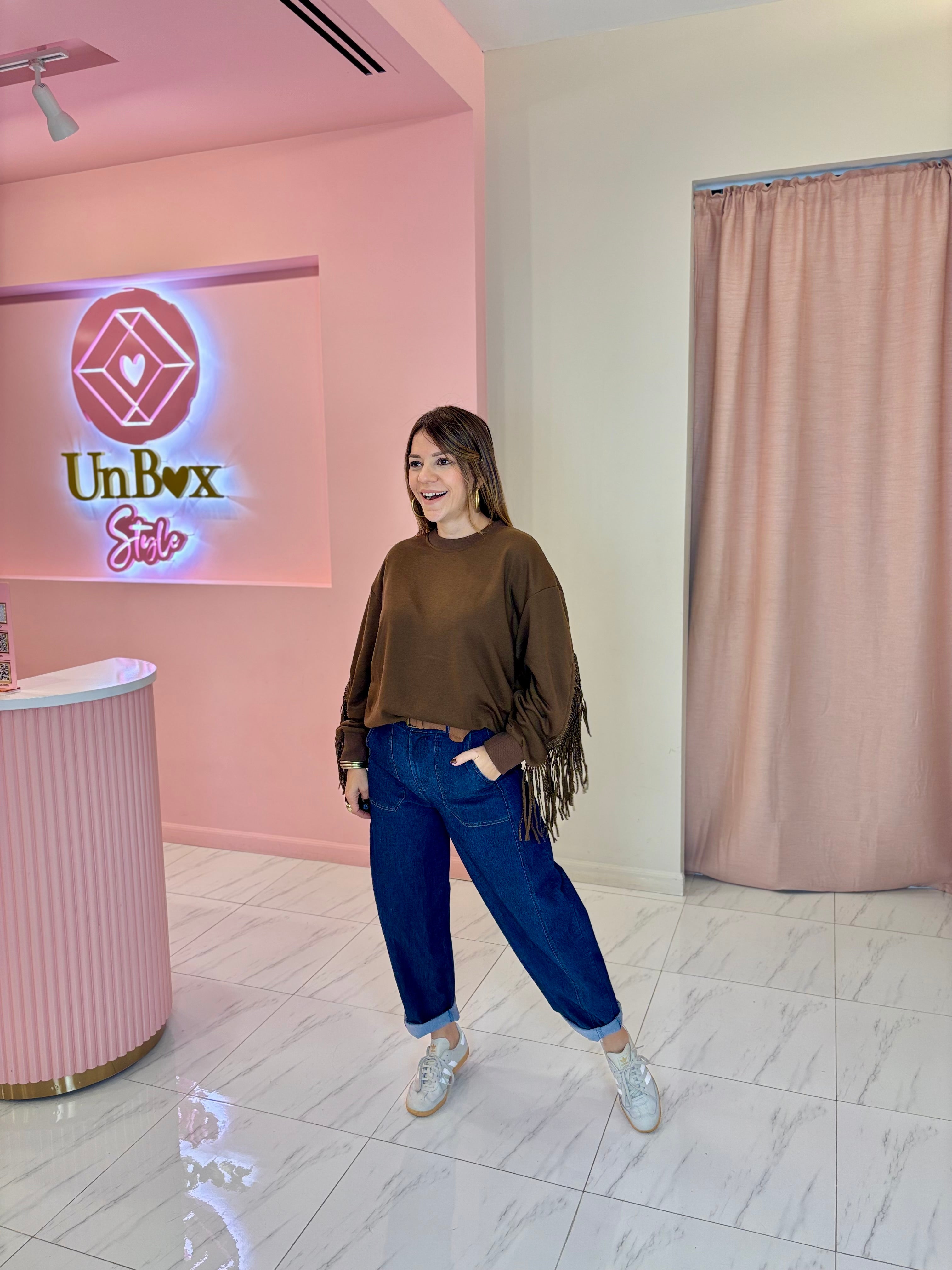 Begonia Fringe Sweater