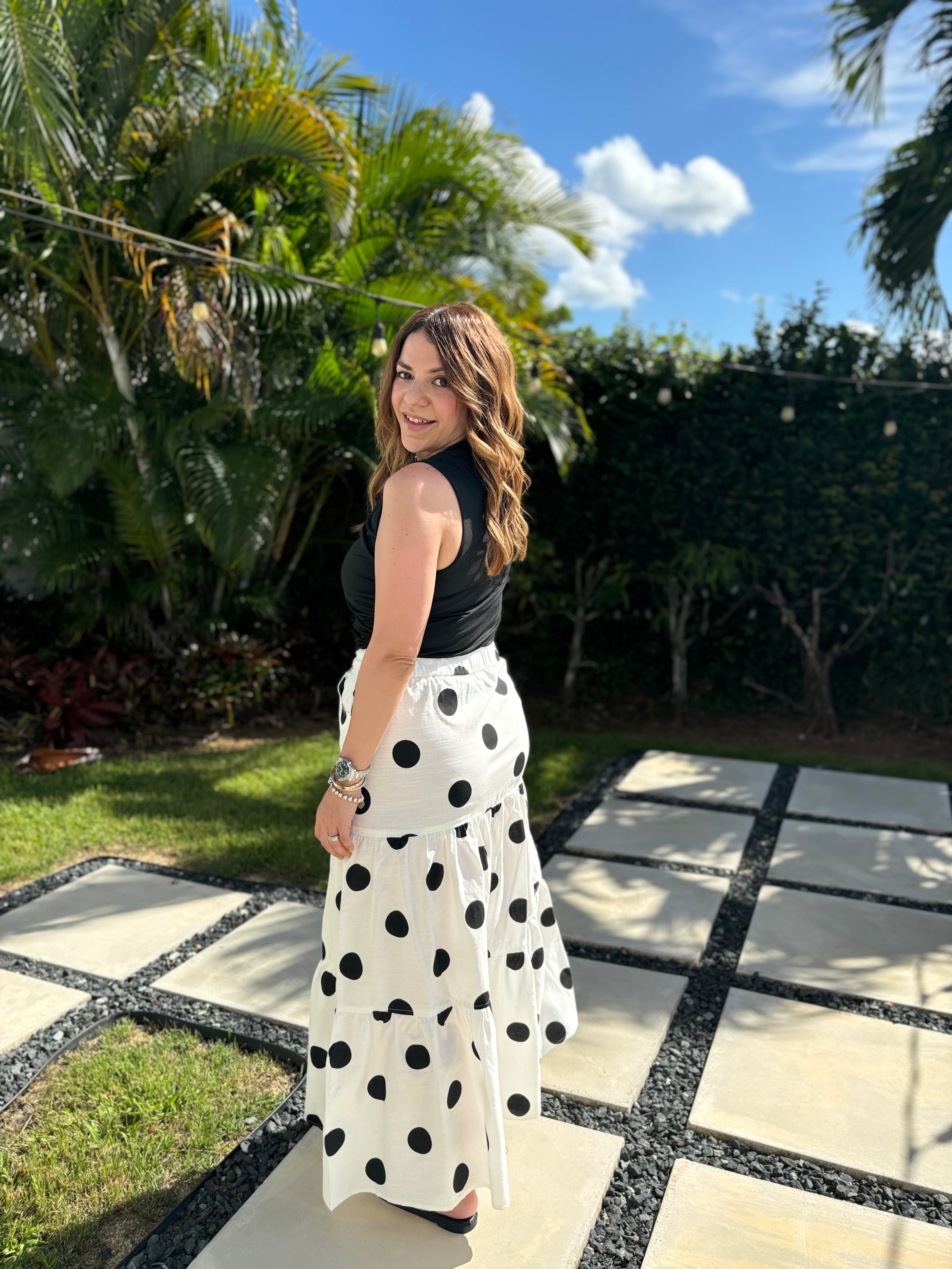 Jasmine Polka Dot Skirt