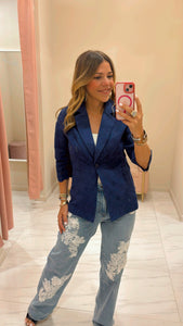 Elisa Eyelet Blazer
