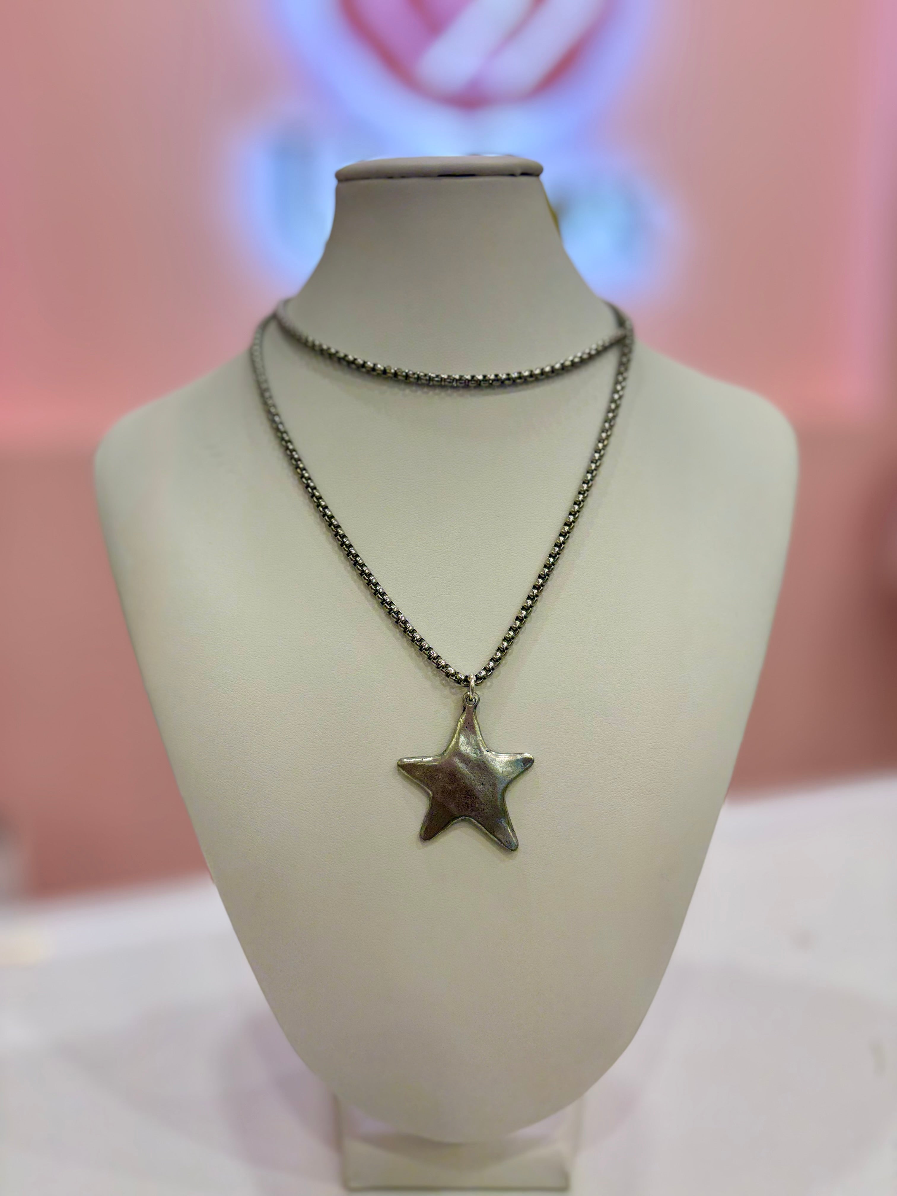 2334-Moonstar Silver Small Star ⭐️