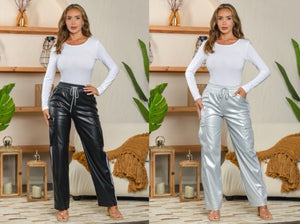 PU Track Pant