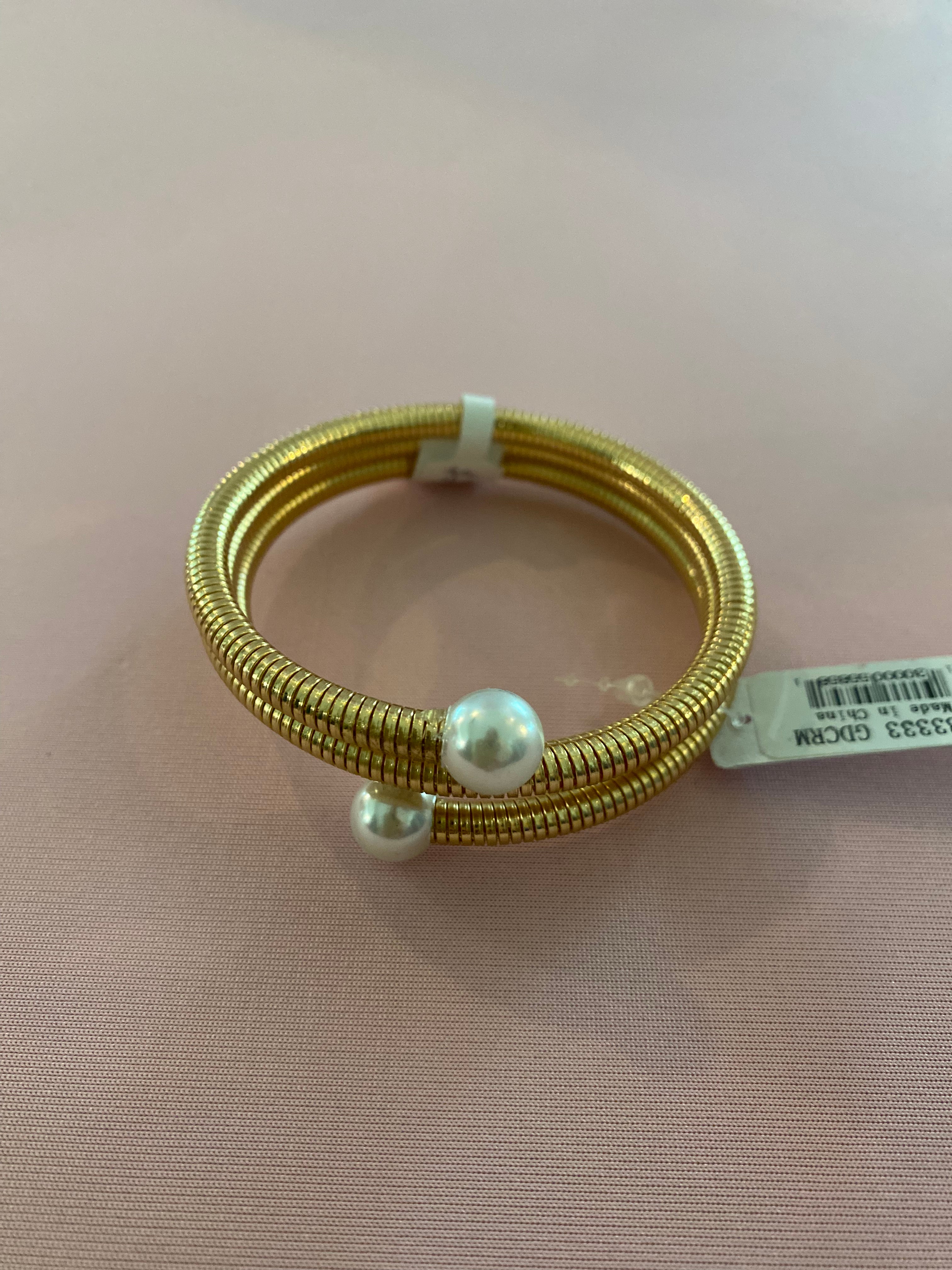 Snake pearl bracelet