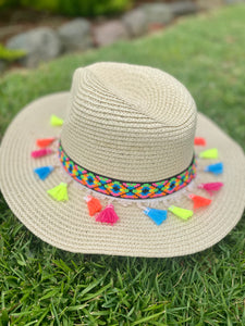 Neon Tassels Hat