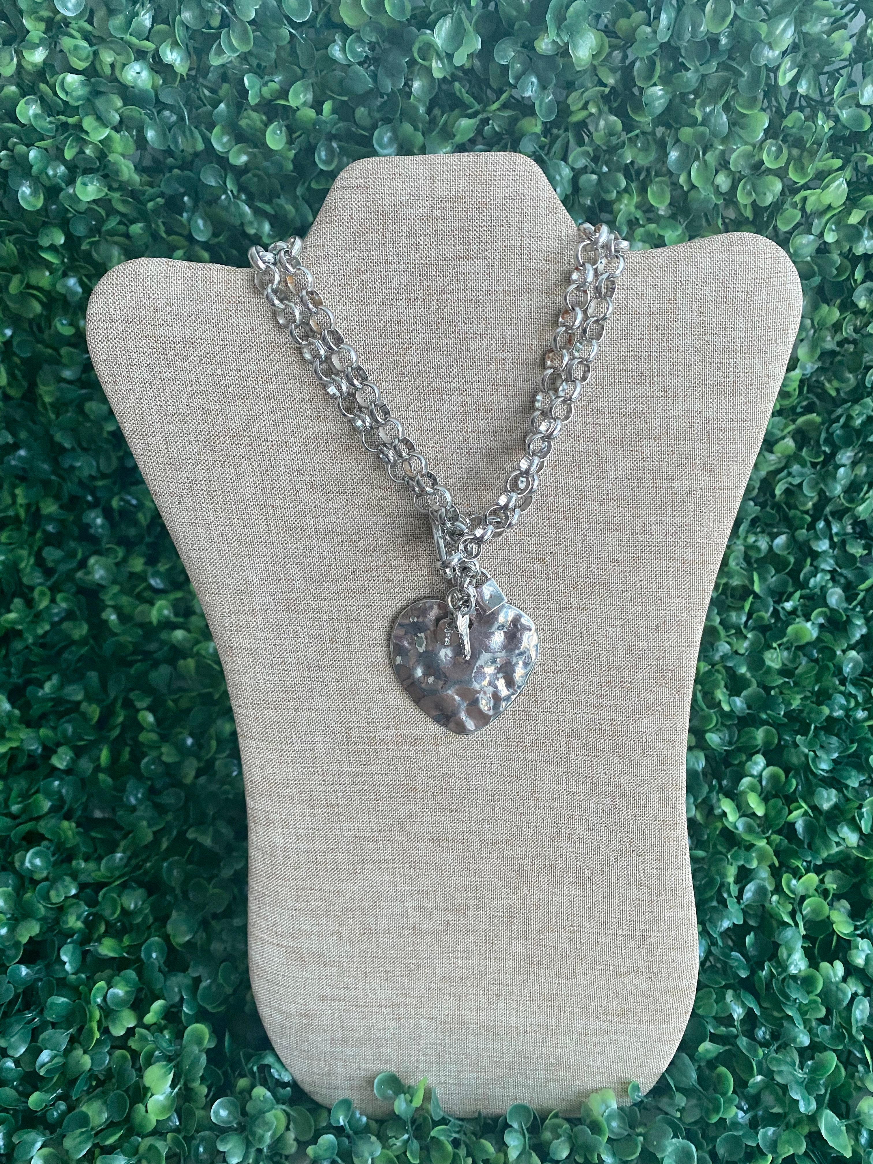 Silver Heart Chain