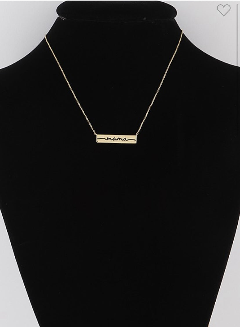 Mama Bar Necklace