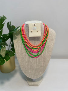 Neon Multi Chain Necklace