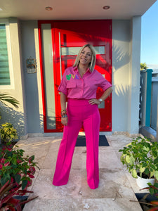 Dara Pink Palazzo